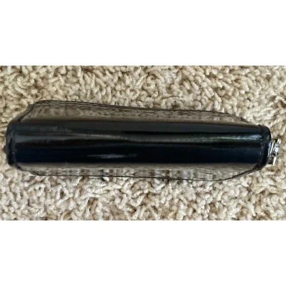 DIOR Beauty Black Patent Leather Zip Around Credit Card Holder Small Wallet - Picture 6 of 8